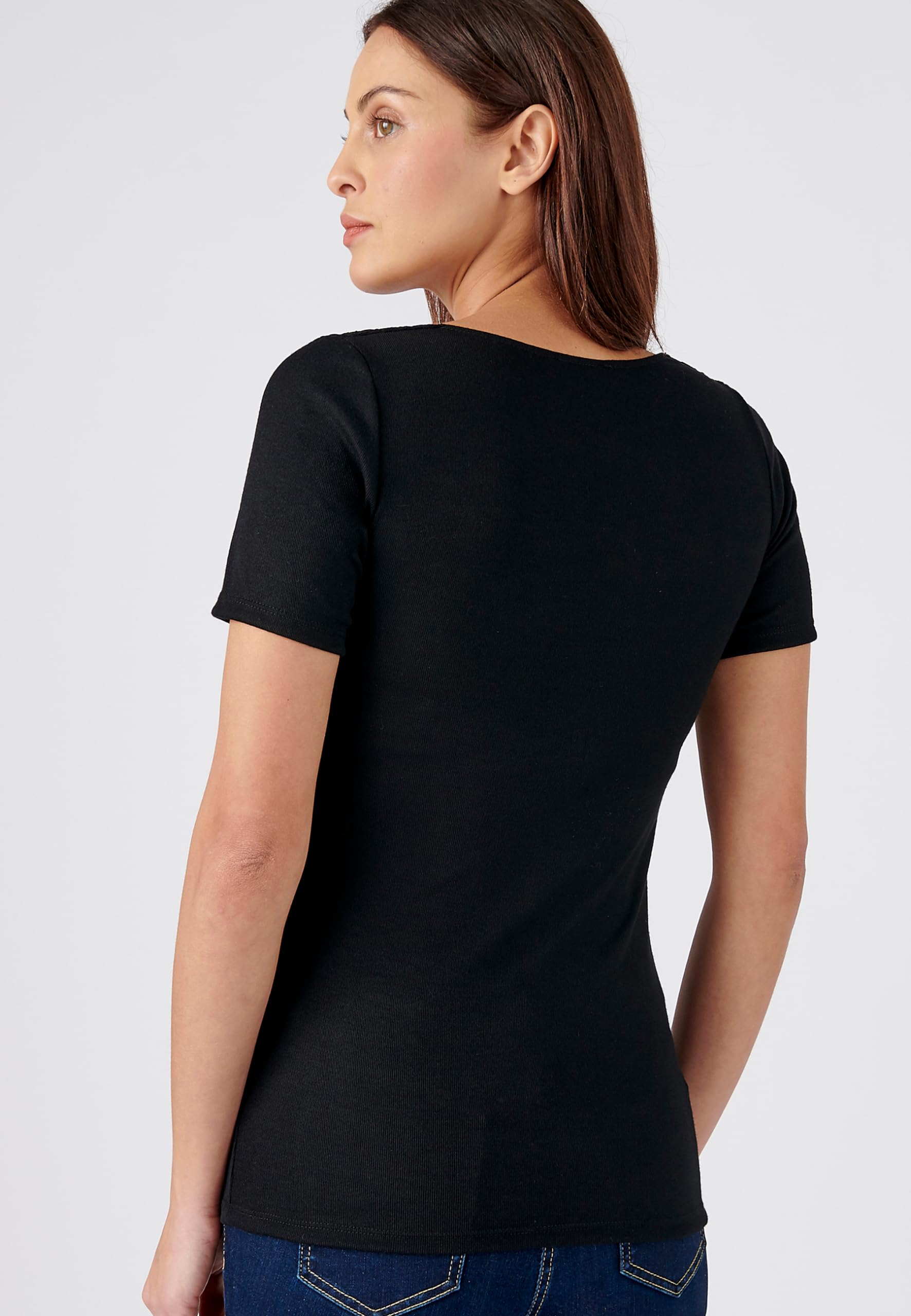 Damart Biancheria intima Morbidezza Seta maglietta nera S 1 pezzo comfort