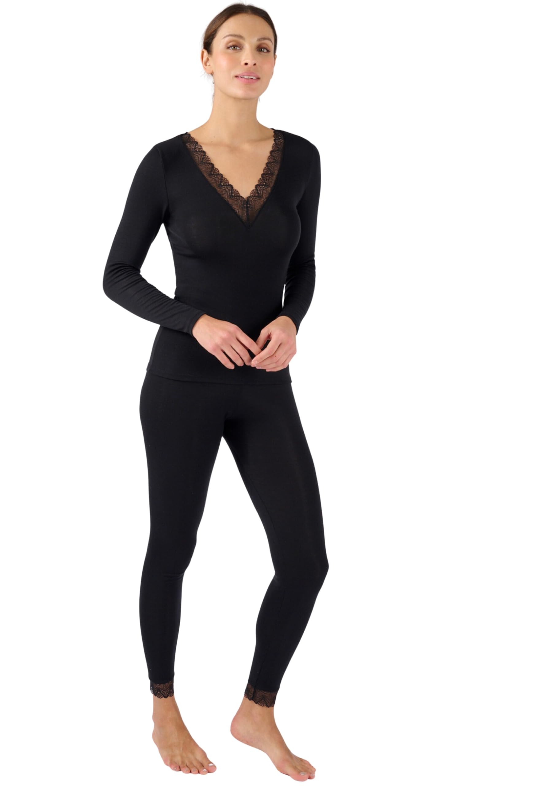 Damart Thermolactyl Sensitive leggings donna rossi calore 3