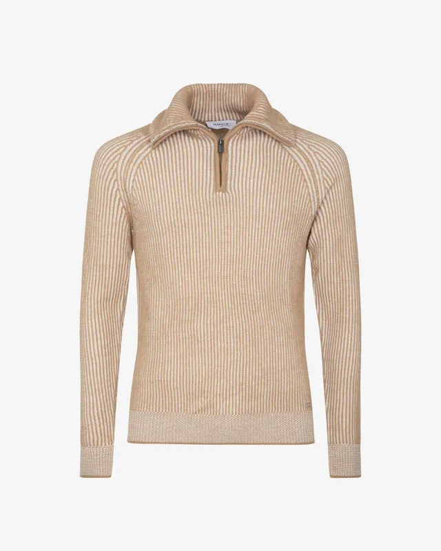 Markup Uomo Maglieria Lupetto zip maglia inglese
