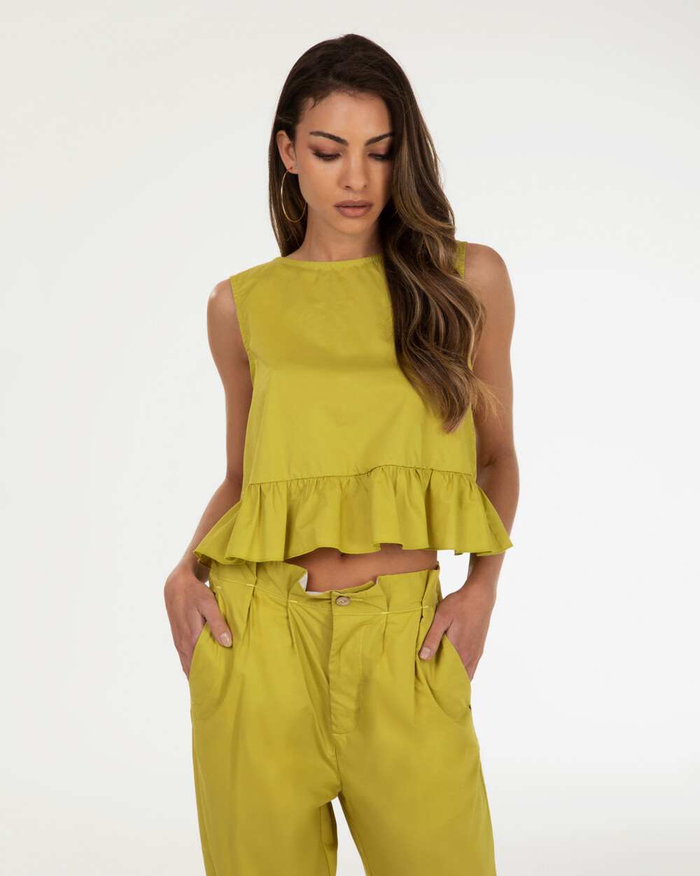 Markup Donna Camicie & Bluse Blusa smanicata in popeline blusa