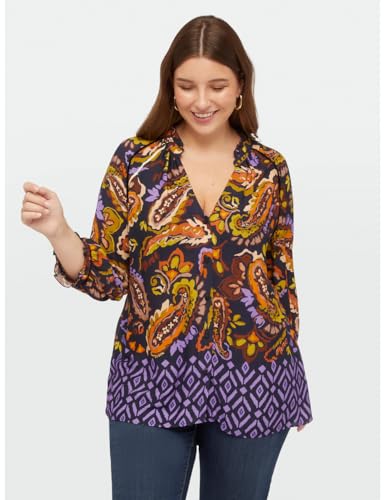 Fiorella Rubino Camicie e bluse Blusa dalla Stampa Paisley 50 Plus in viscosa
