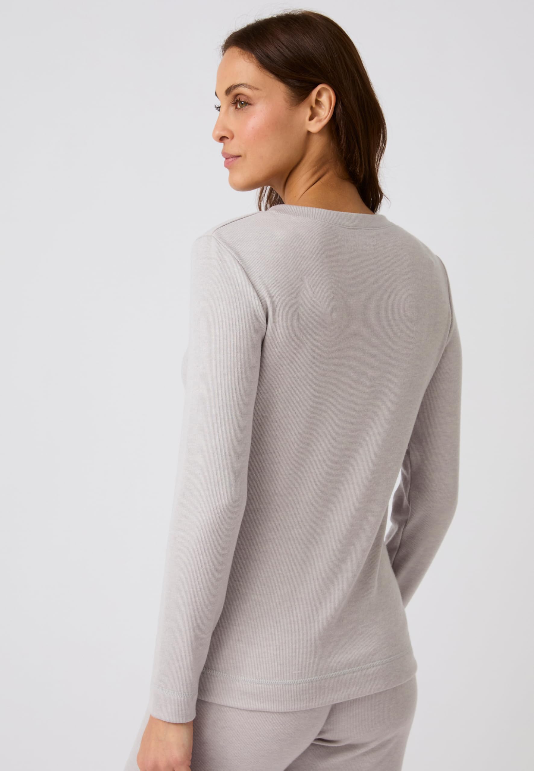 Damart Thermolactyl T-shirt a manica lunga donna marrone 34-36 (XS)