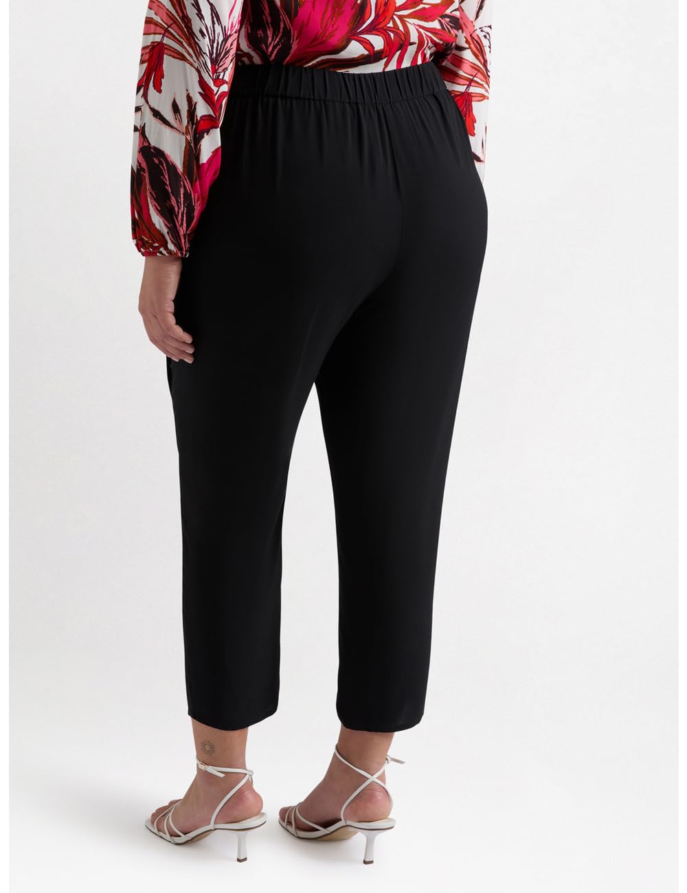 Fiorella Rubino Pantaloni in Viscosa LENZING™ ECOVERO™ neri 50 Plus