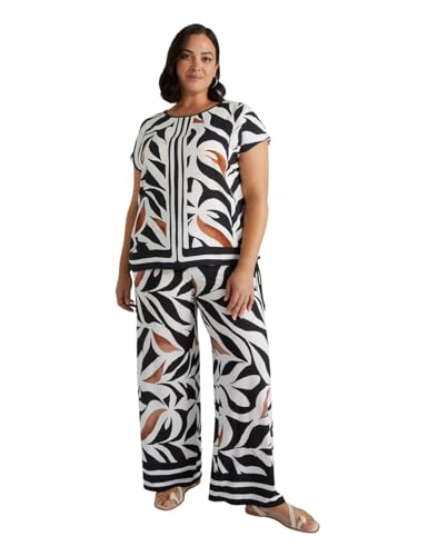 Fiorella Rubino Pantaloni Pantaloni Stampa Foliage M Plus leggeri