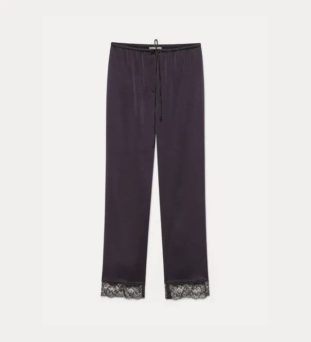 Forte pantaloni pigiama con pizzo notte