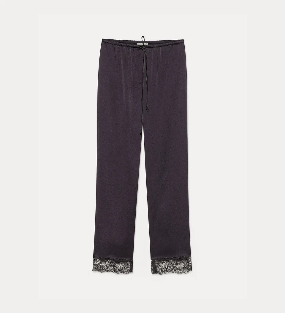 Forte pantaloni pigiama con pizzo notte