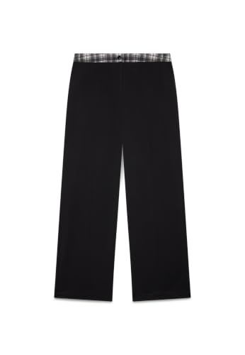 Fiorella Rubino Pantaloni Pantaloni Wide Leg con Banda Check pantaloni 58 Plus