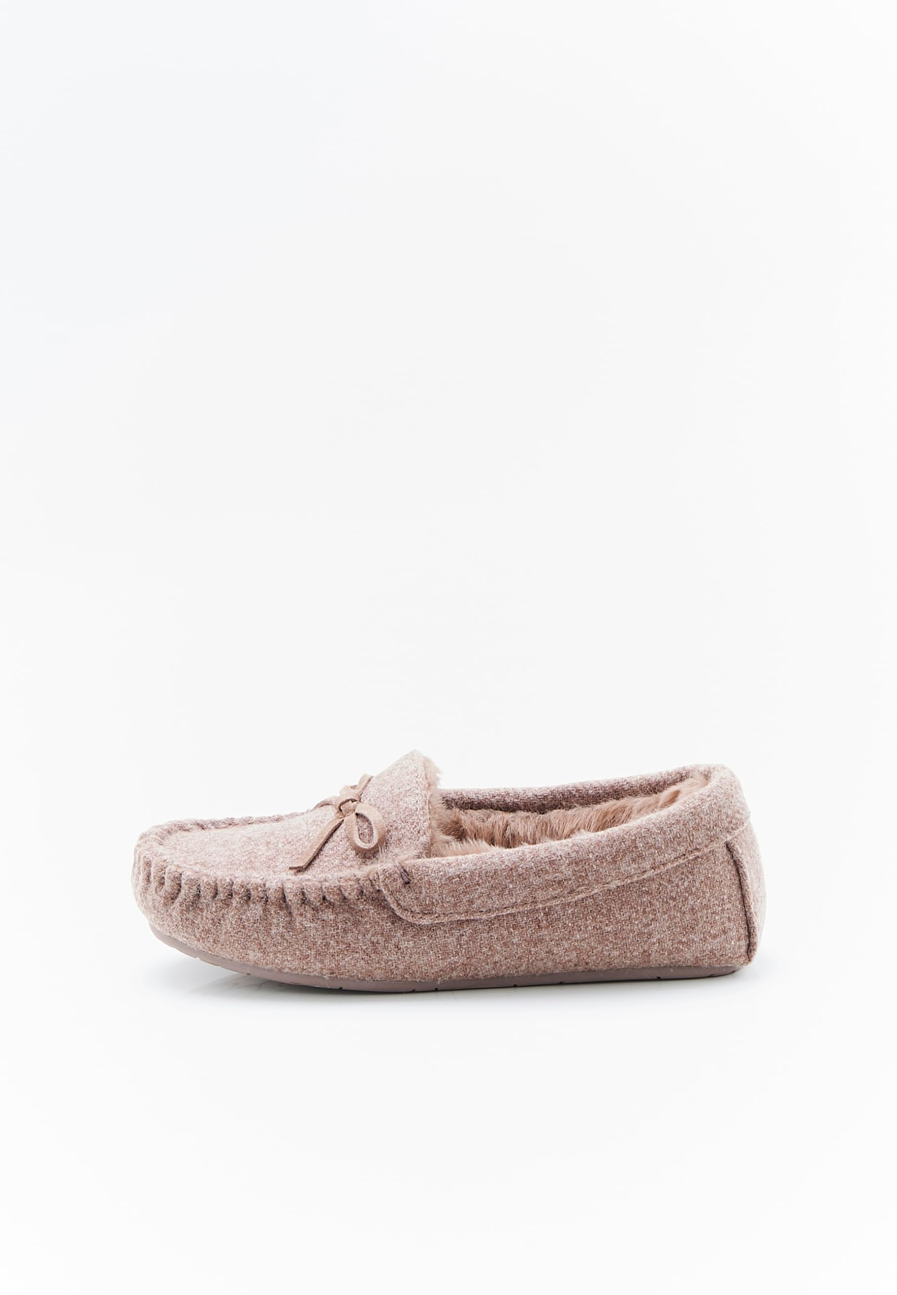 Damart Calzature pantofole effetto feltro Thermolactyl donna marroni