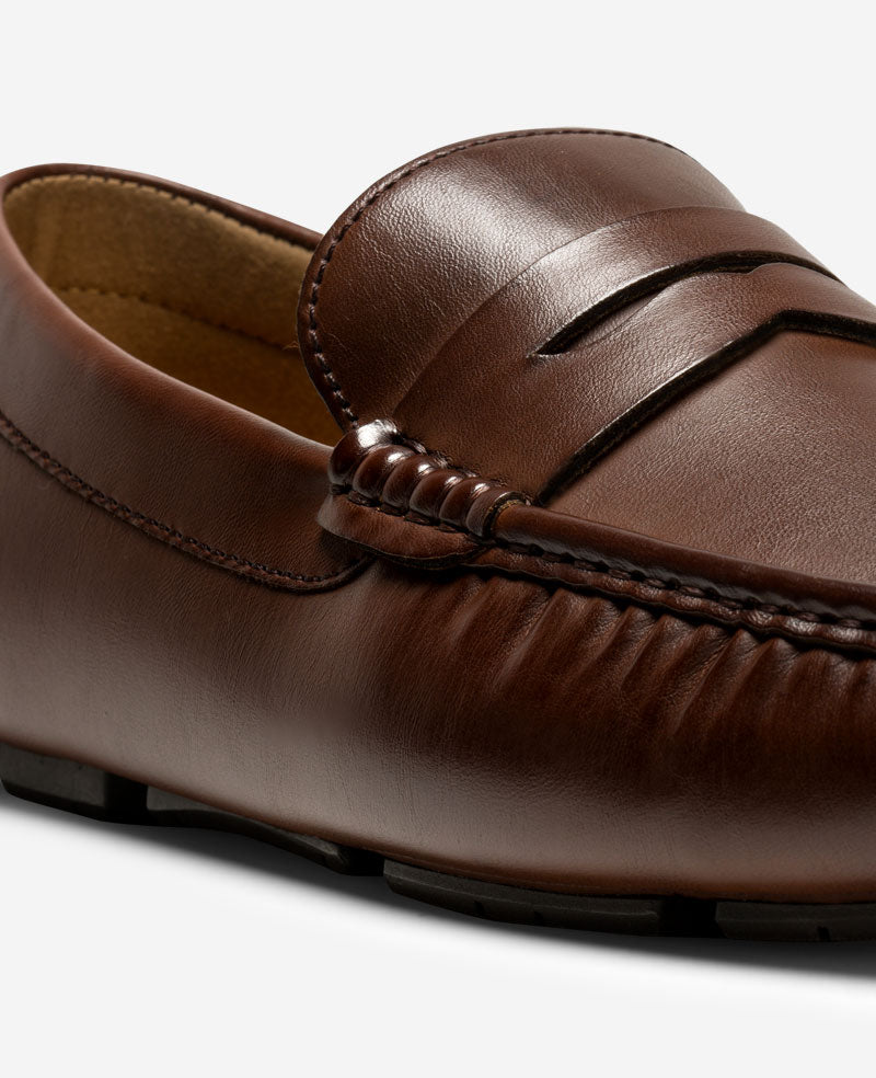 Kenneth Cole Reaction Shoes REACTION Sergio Penny Driving Loafer mocassini marroni