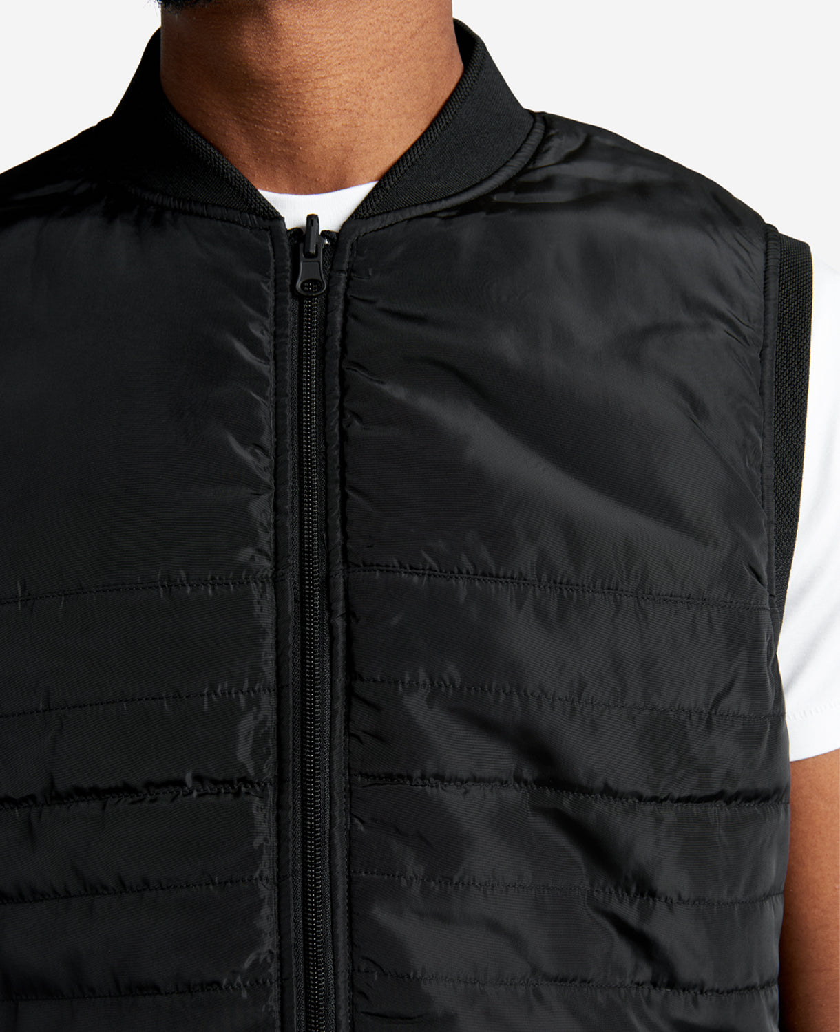 Kenneth Cole Reaction Clothing Reversible Vest gilet reversibile nero imbottito