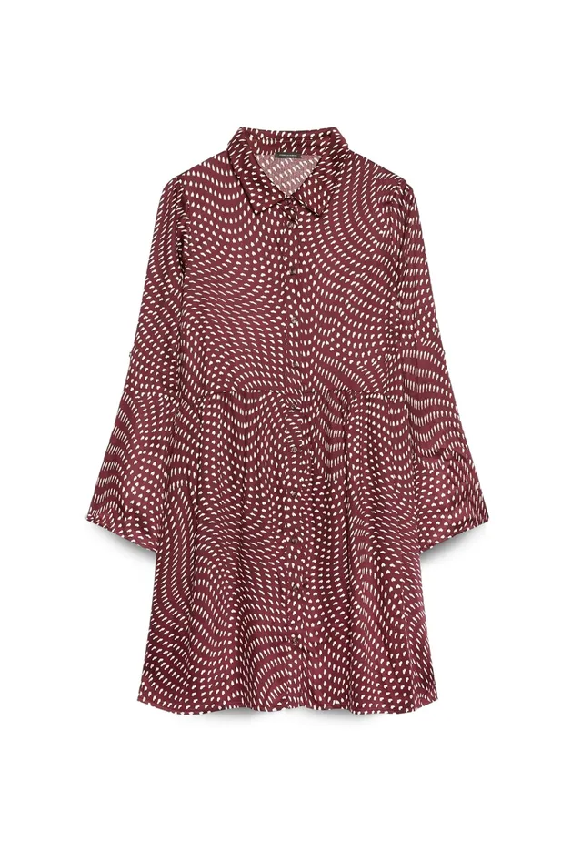 Fiorella Rubino Vestiti Vestito Corto Chemisier in Mussola con Stampa vestito 50 Plus