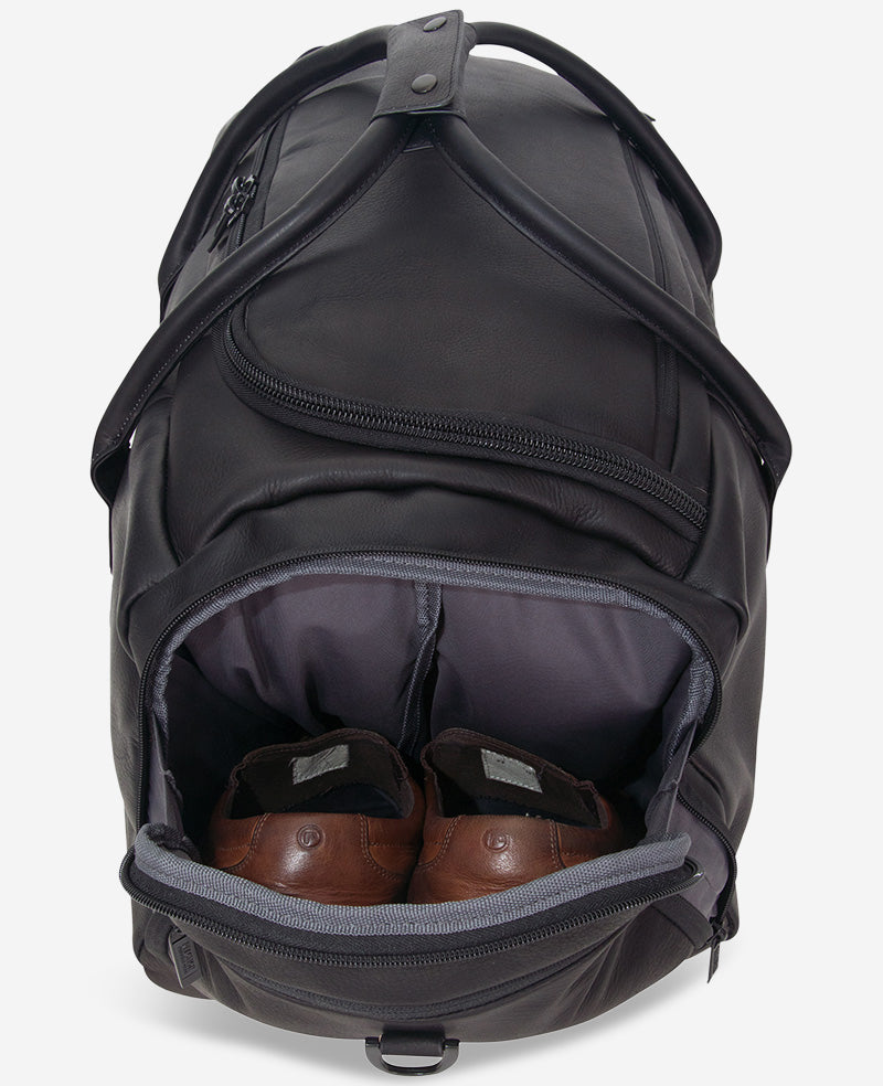 Kenneth Cole Reaction Colombian Leather Duffle borsone nero in pelle