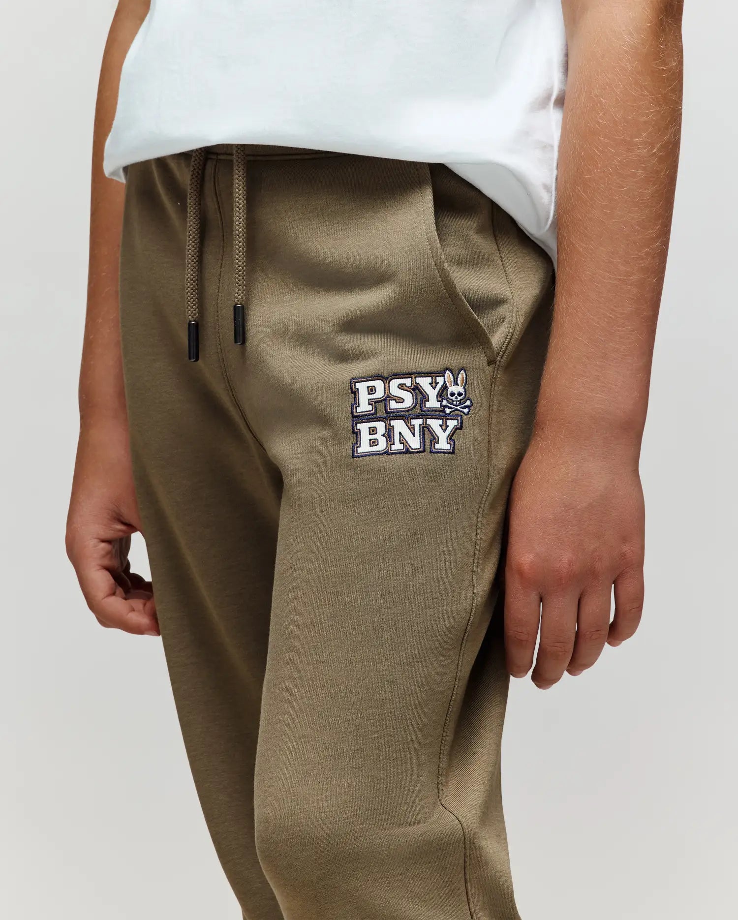Psycho Bunny Kids Bottoms Wade Sweatpant pantaloni tuta verde dusky