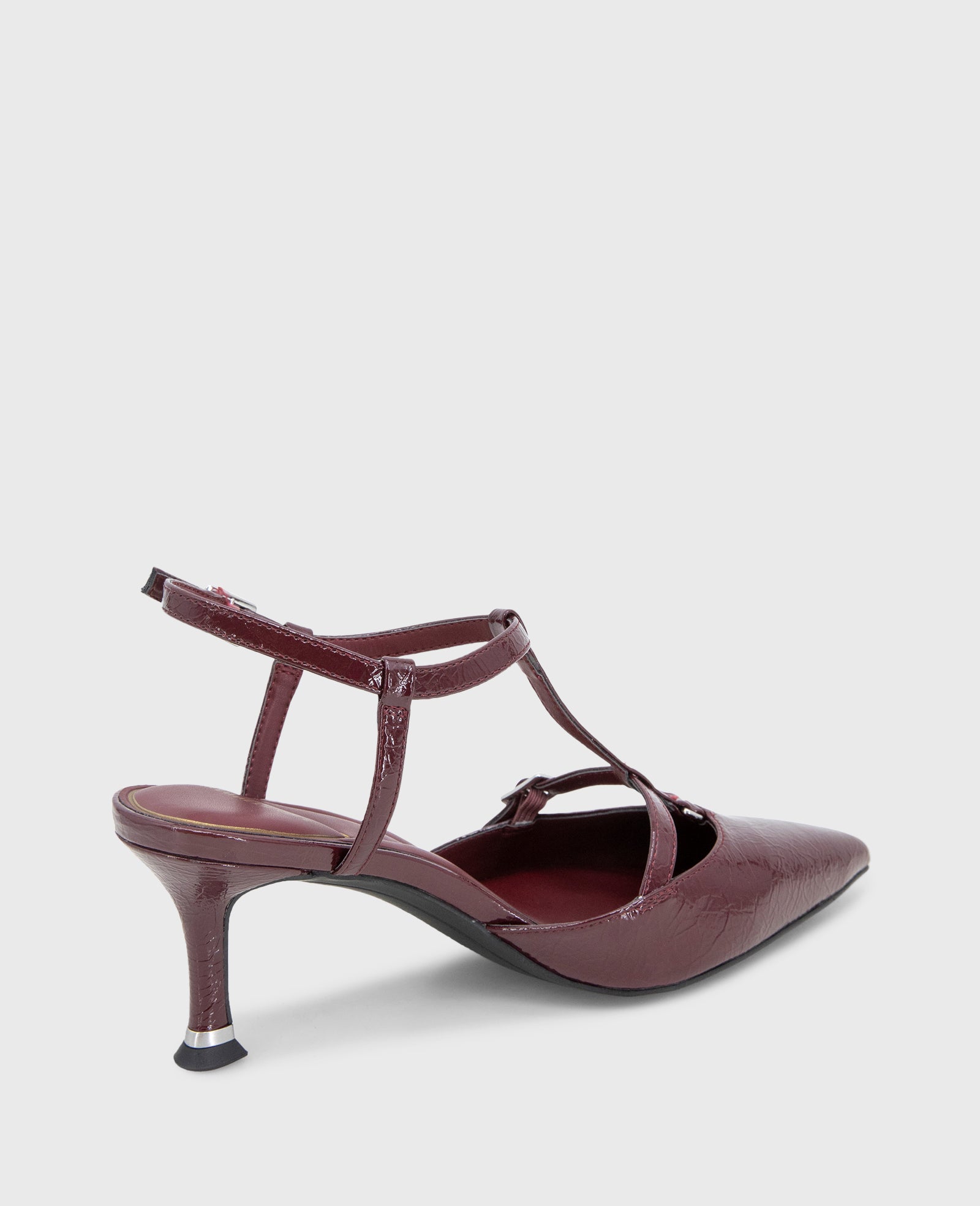 Kenneth Cole Reaction Urka Crinkle Patent slingback tacco cabernet