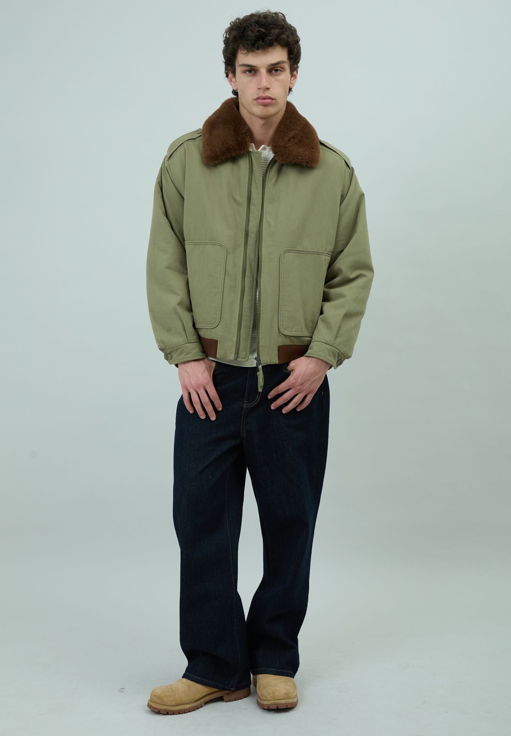 House Of Sunny Women's Jackets Cruise Jacket giacca verde con collo removibile