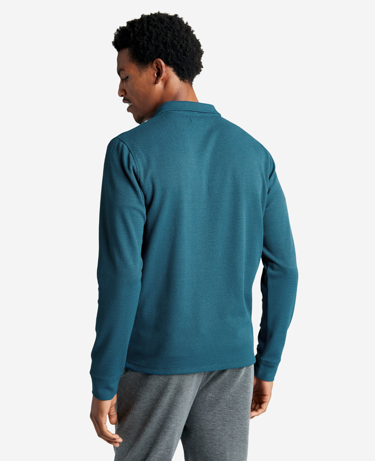 Kenneth Cole Reaction Kenneth Cole Sport Quarter-Zip Knit Pullover maglia blu mezza zip traspirante