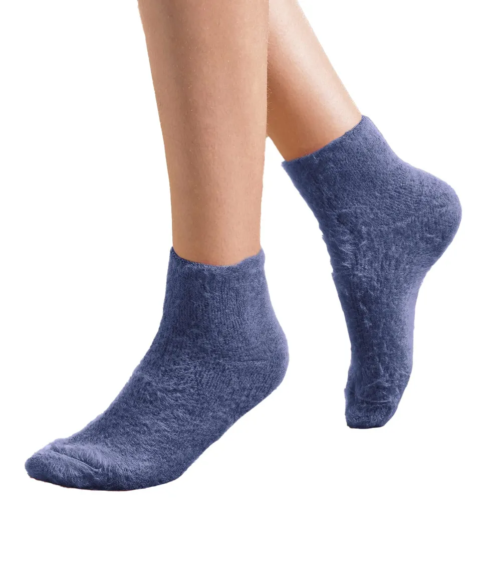 Damart Thermolactyl calze da letto reversibili donna 39 blu jeans