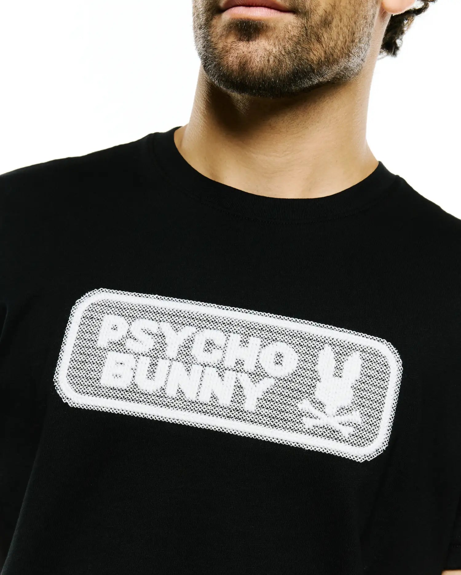 Psycho Bunny Men's Tees Men's Samson Wordmark Graphic t-shirt nera XXS-XXXL Pima