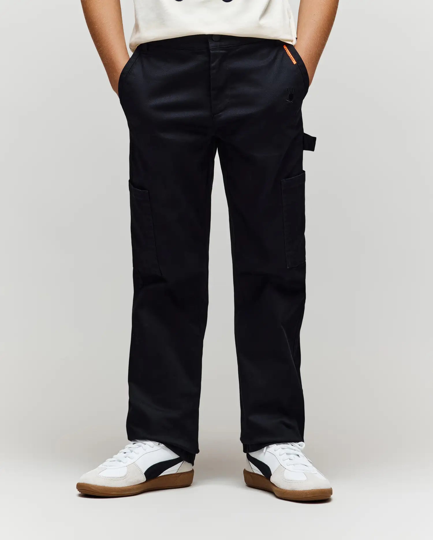 Psycho Bunny Kids Bottoms Russell Carpenter Pant pantaloni neri cargo