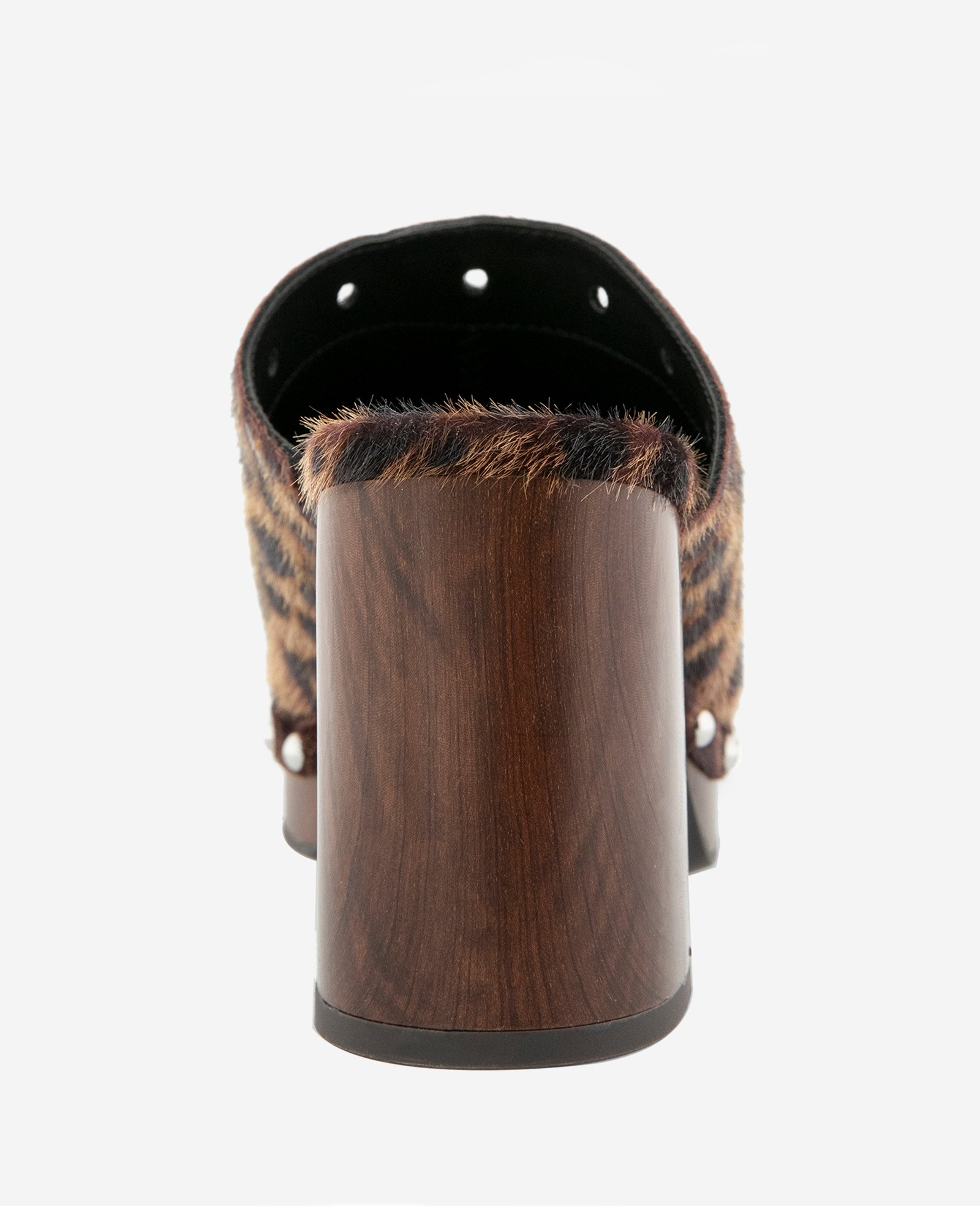 Kenneth Cole Reaction Kalley mule tacco dark brown pelo sintetico
