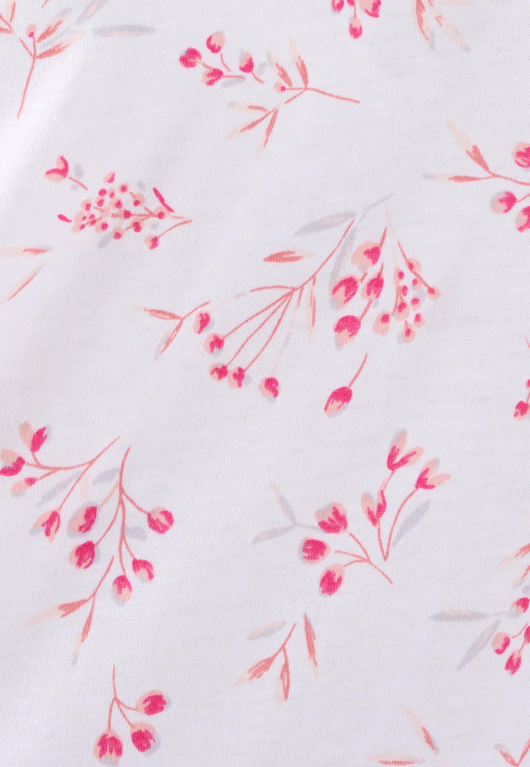 Damart Homewear Camicia da Notte Maglia Puro Cotone donna rosa fiorito XS