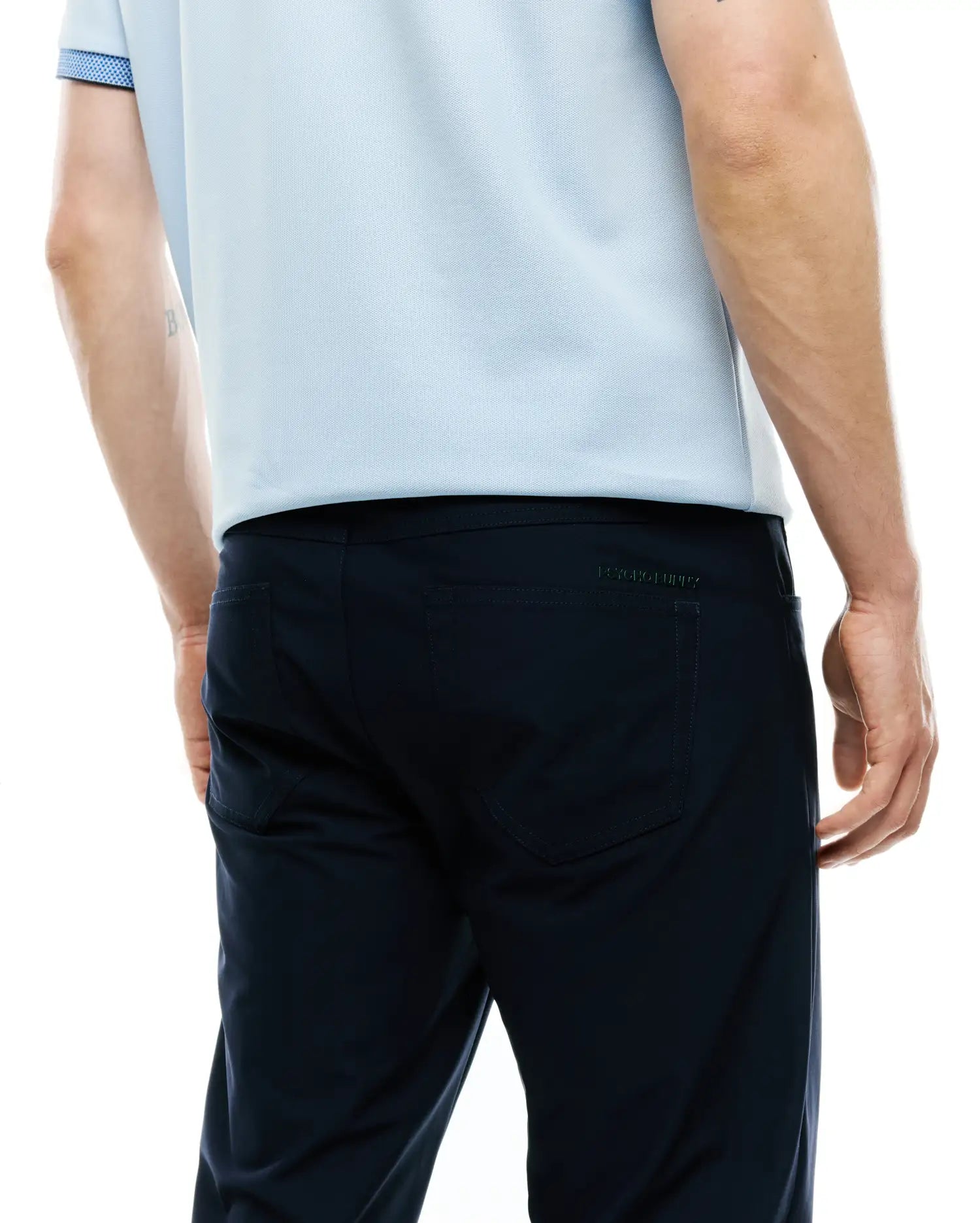 Psycho Bunny Men's Pants Maverick 10K Step Pant pantaloni blu 29–40 elasticizzati