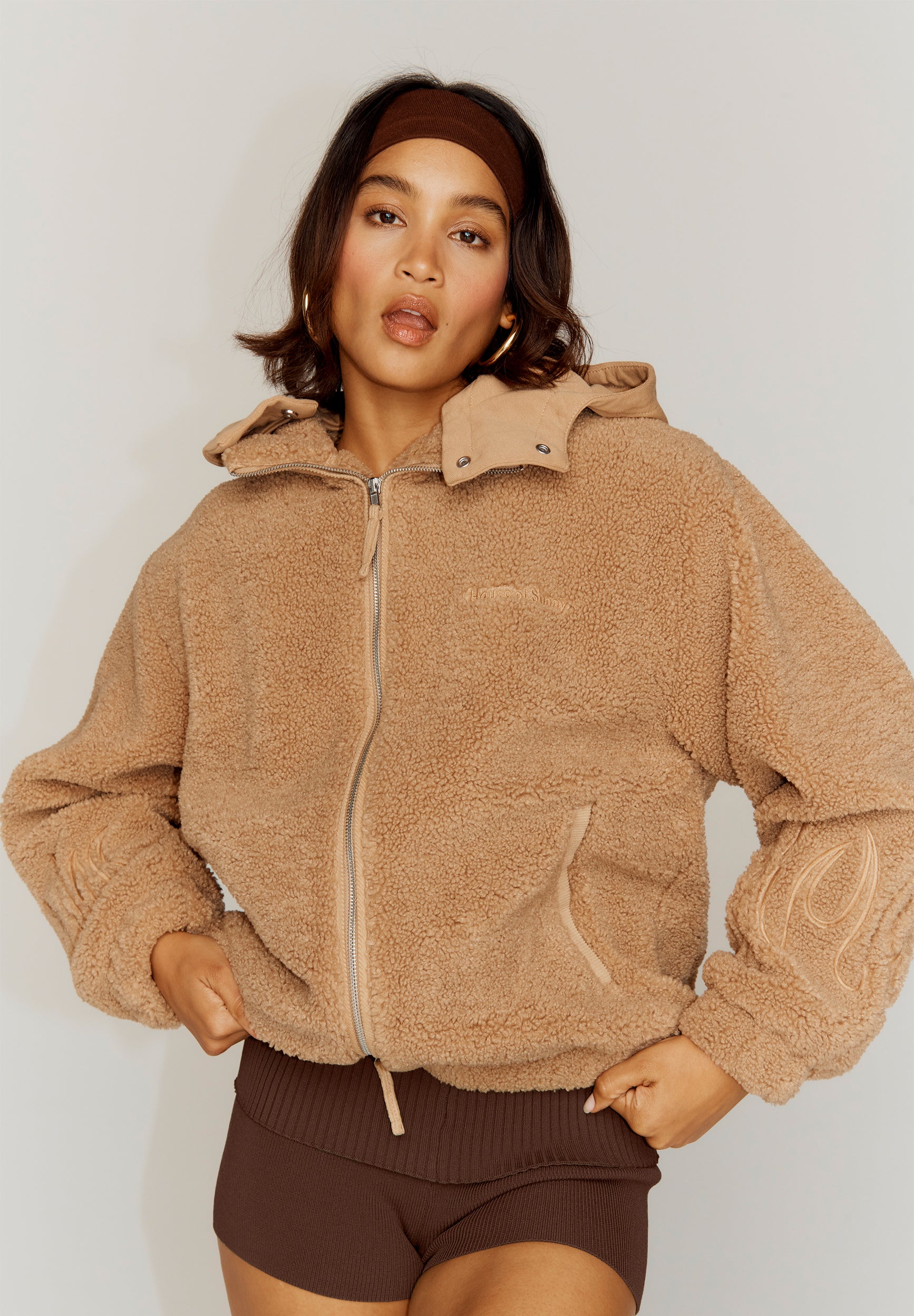 House Of Sunny Womens Tops FREE FALLIN' FLEECE felpa XS-3XL teddy