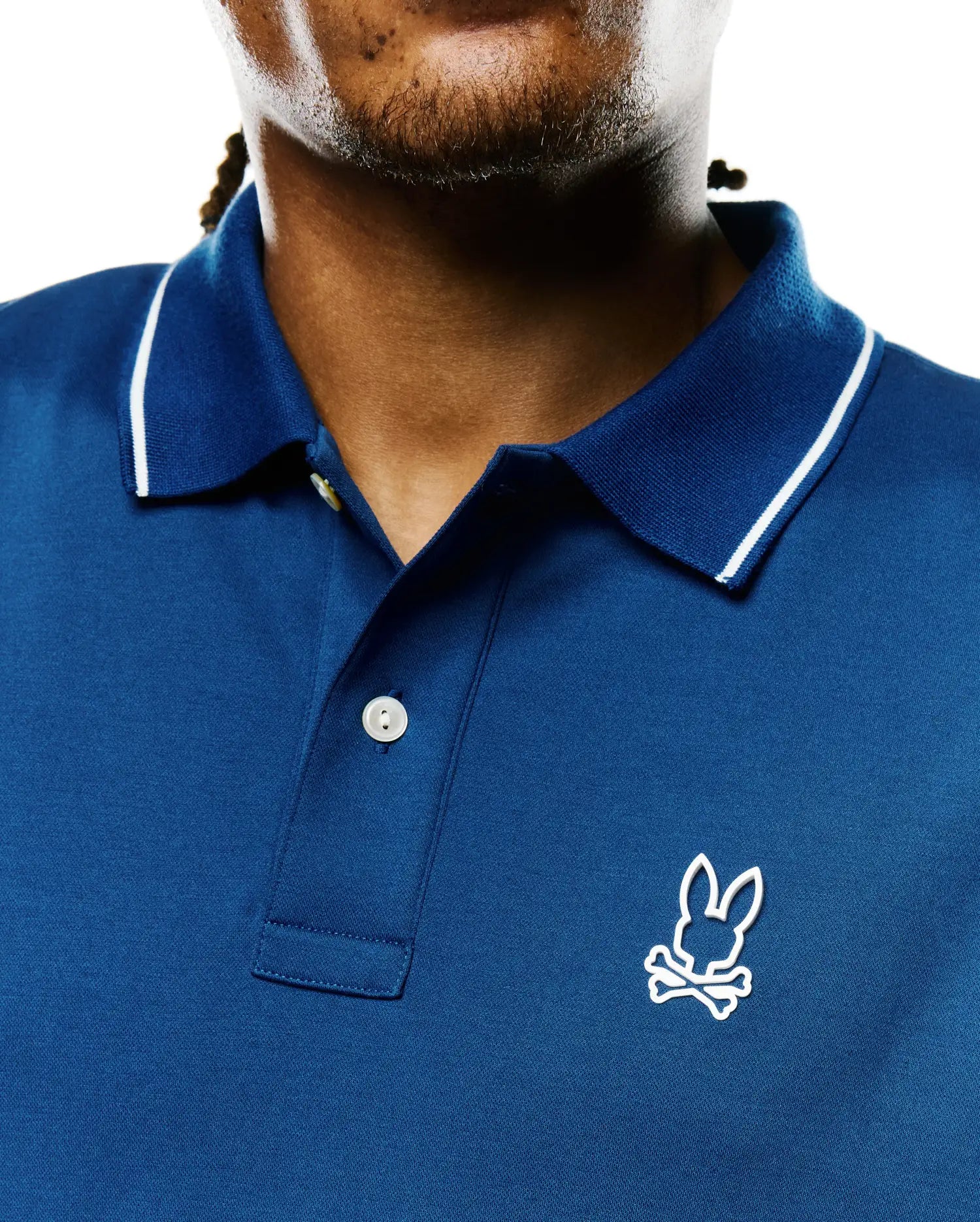 Psycho Bunny Men's Polos MEN'S JOJI PERFORMANCE POLO MT0100241 polo navy slim