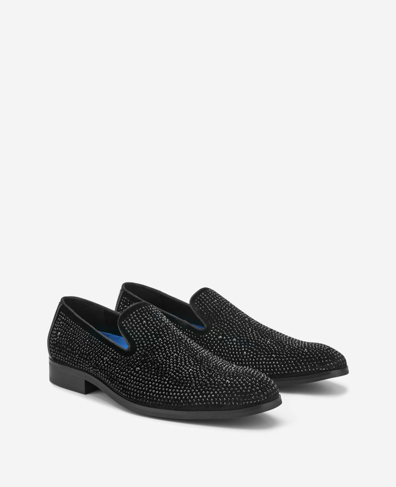 Kenneth Cole Reaction REACTION Harper2 Studded Venetian Loafer mocassini neri con borchie