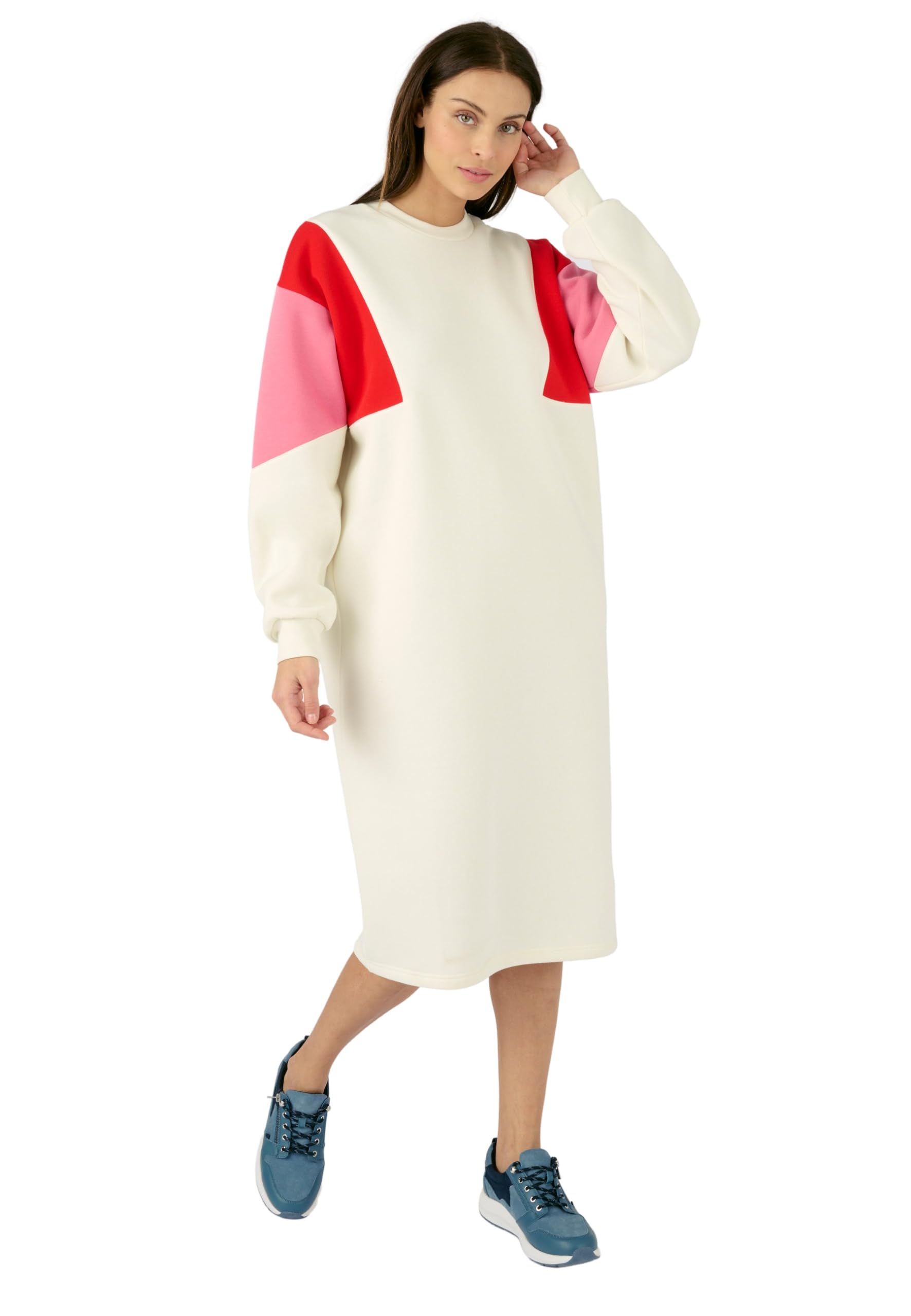 Damart Thermolactyl abito felpa Colorblock dritto XS caldo