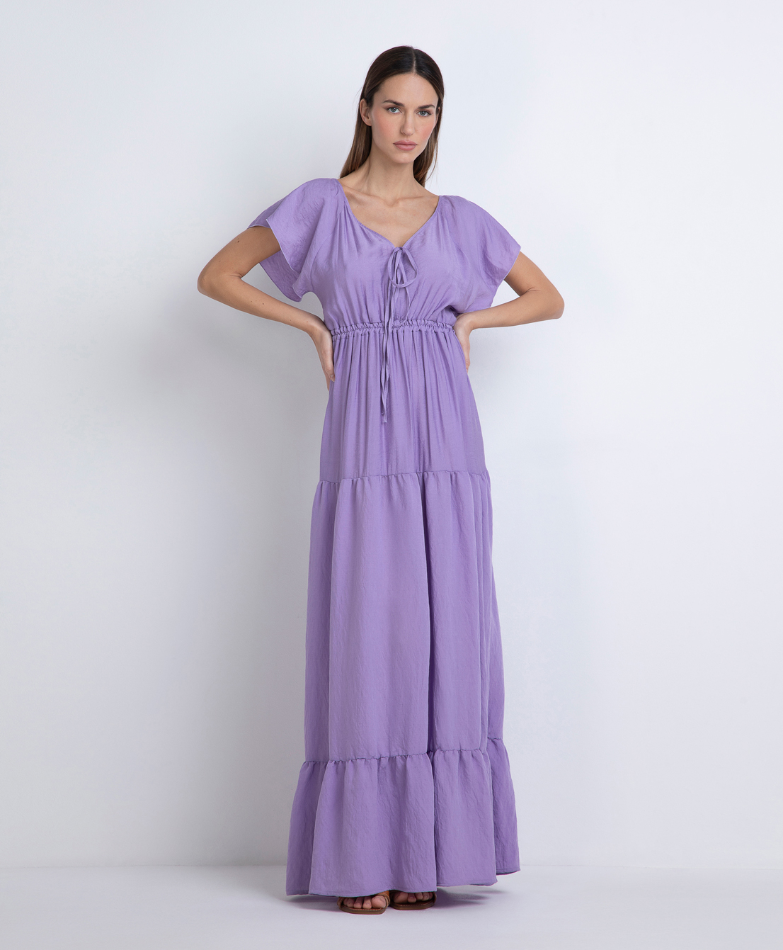 Markup Donna Vestiti Abito lungo con scollo a v
