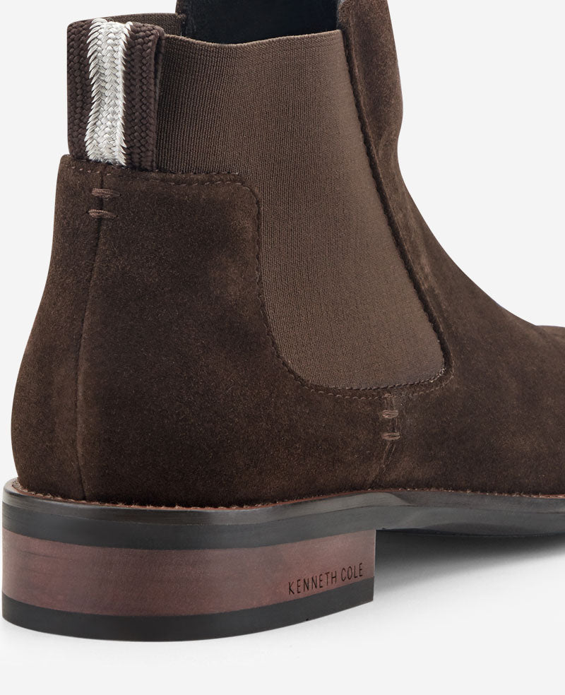 Kenneth Cole Reaction Shoes Tully Chelsea boot 7M marrone scamosciato