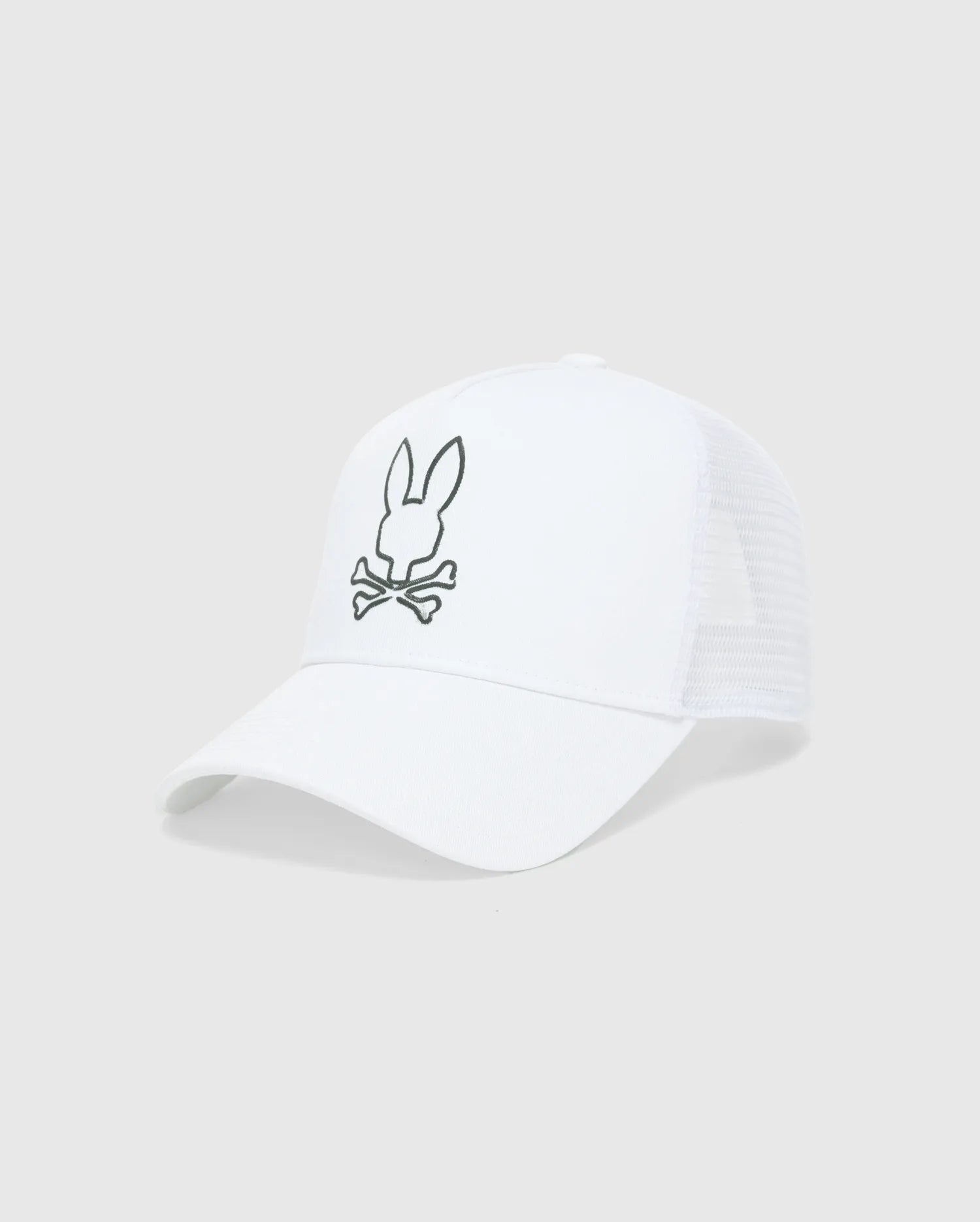 Psycho Bunny Accessories Duncan Trucker Cap cappellino bianco in rete