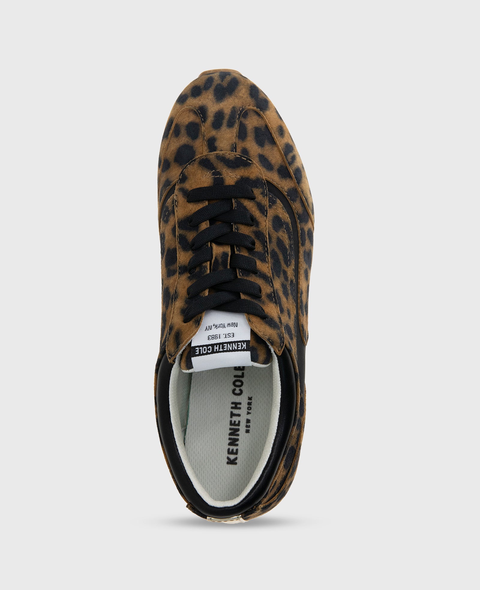 Kenneth Cole Reaction Shoes Alma Leopard Suede Sneaker sneaker leopardata memory foam