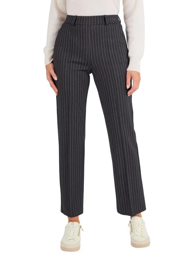 Damart Prêt-à-porter Pantaloni 7/8° maglia Milano donna grigio a strisce