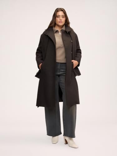 Fiorella Rubino Cappotti e Trench Cappotto misto lana con cintura cappotto 46 Plus