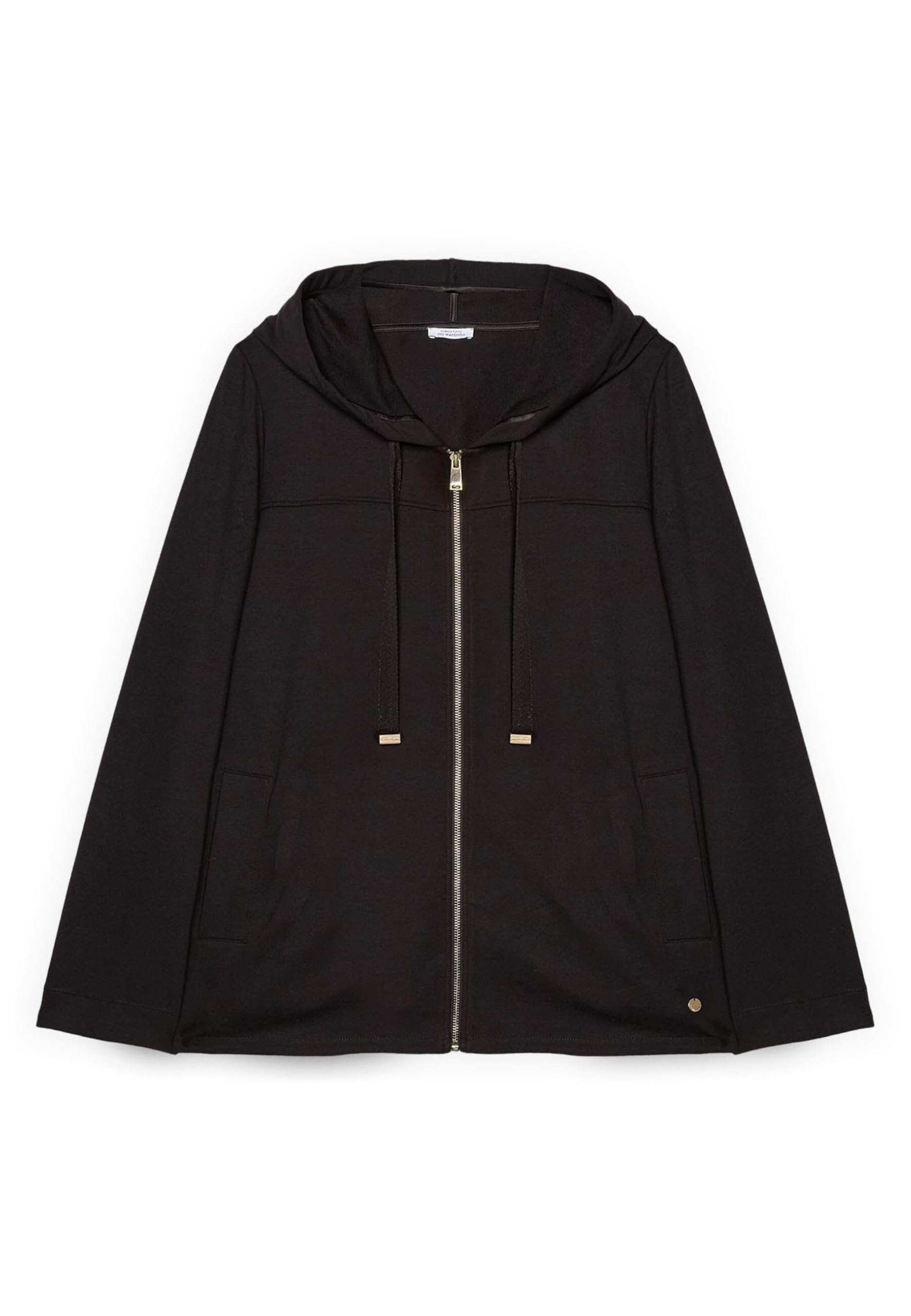 Fiorella Rubino Maglie e felpe Felpa con Cappuccio e Coulisse felpa XL Plus nera