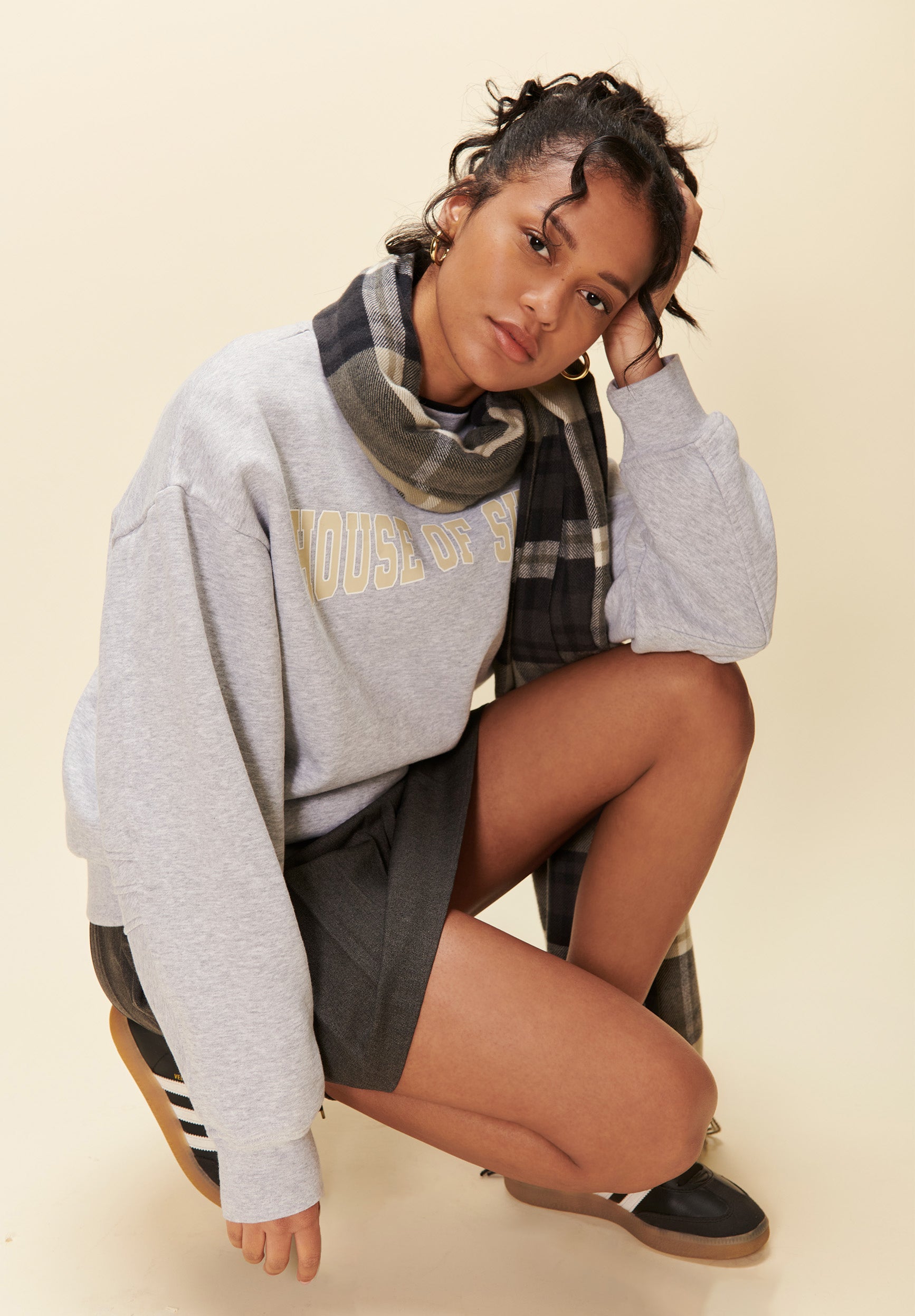 House Of Sunny Womens Tops The Family Crew felpa girocollo in cotone biologico