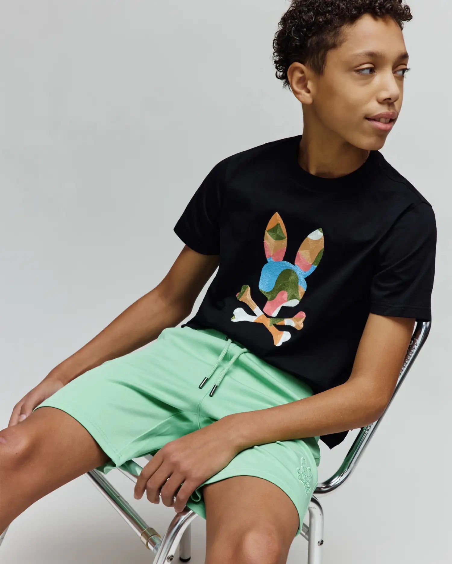 Psycho Bunny Kids Bottoms Barry Modal Short shorts verde 2T–XL in cotone modal