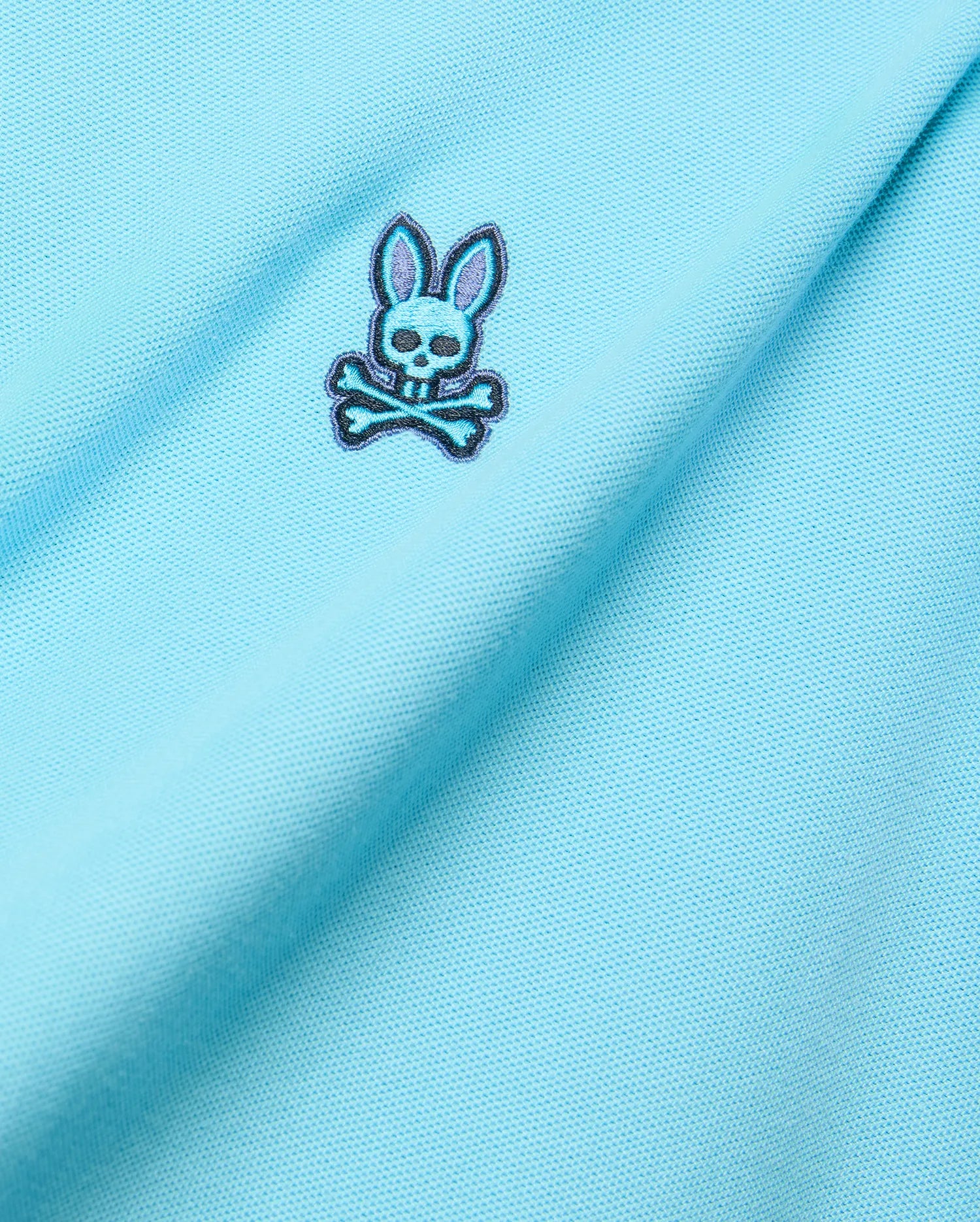 Psycho Bunny Men's Polos Holden Pique Polo uomo blu atoll cotone Pima