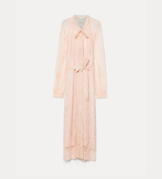 Forte abiti Chantilly Lace Bow-Tie Dress loto abito in pizzo