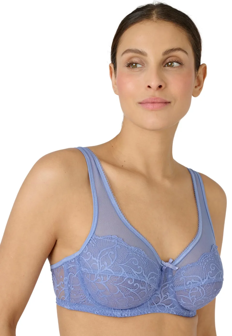 Damart Biancheria intima Reggiseno con ferretto Lea Donna Rosa Antico 3B pizzo