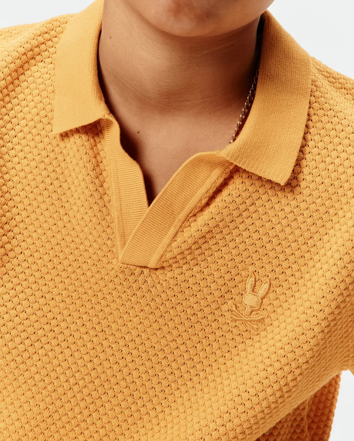Psycho Bunny Kids Polo Shirts Devon Knit Polo polo bambino gialla