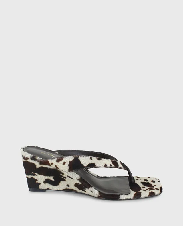 Kenneth Cole Reaction Shoes Susannah sandali con zeppa marrone multi