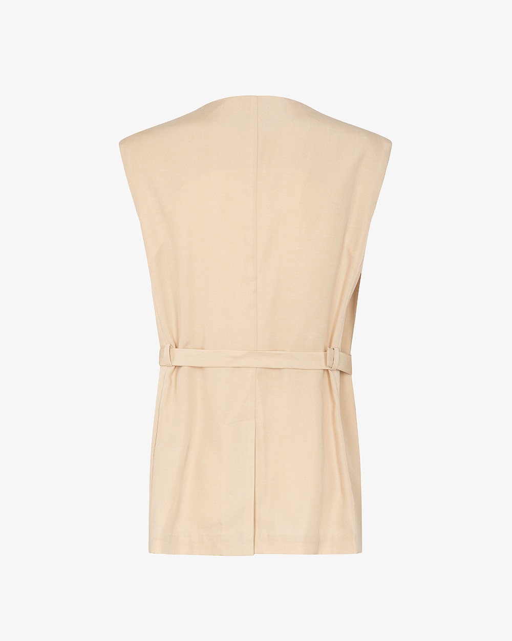 Markup Donna Giacche & Giubbotti Gilet tasconato in misto lino con cintura