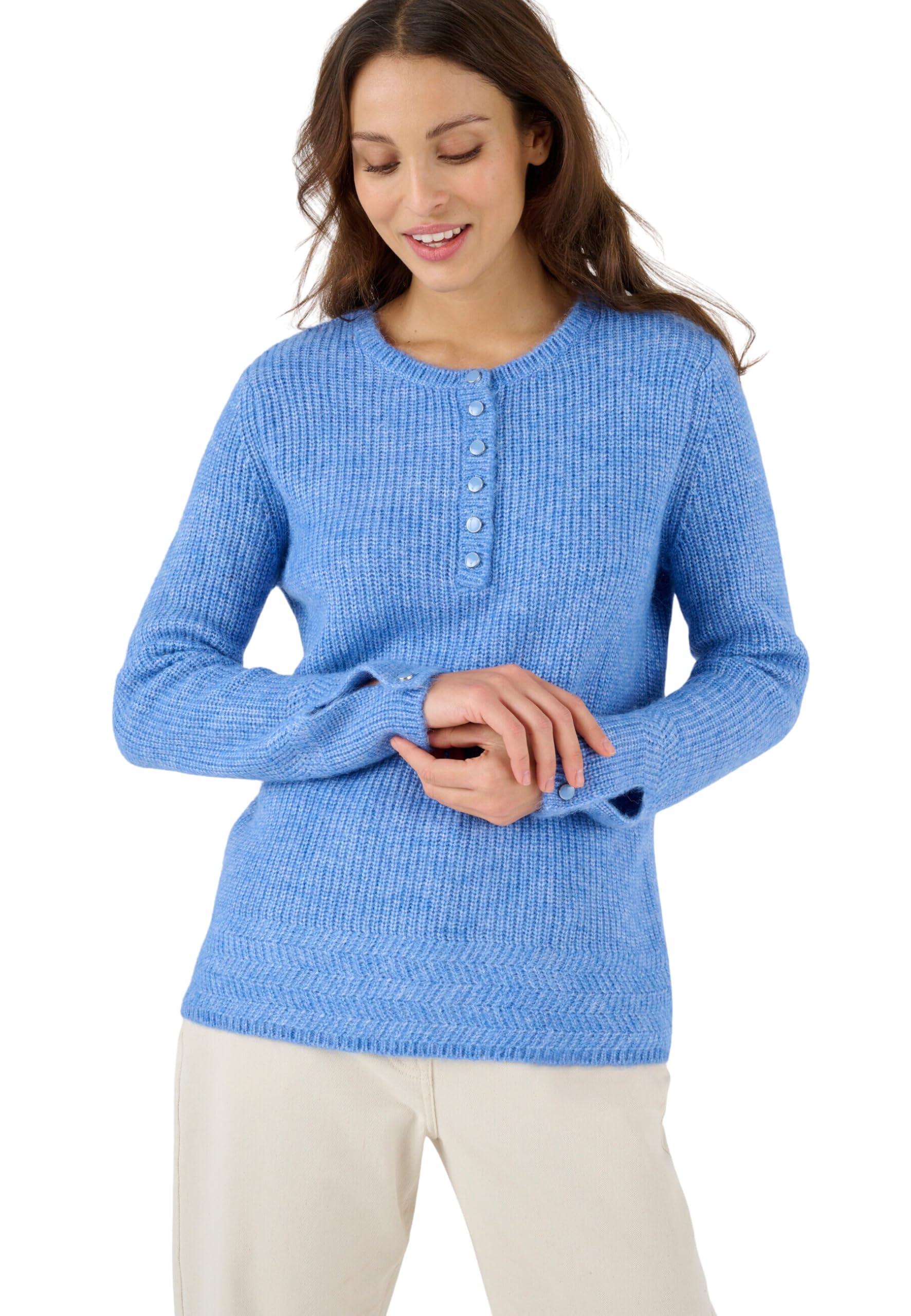 Damart Prêt-à-porter maglione grigio etere 38-40 con alpaca