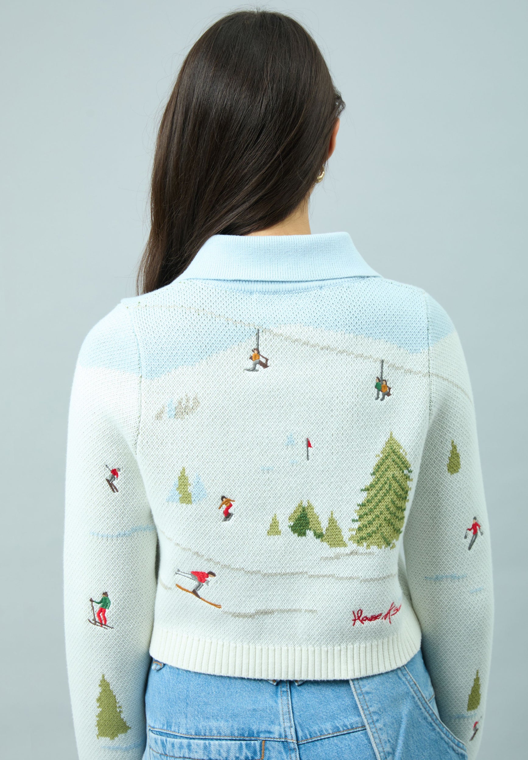 House Of Sunny Women's Knitwear Ski Tripper cardigan jacquard