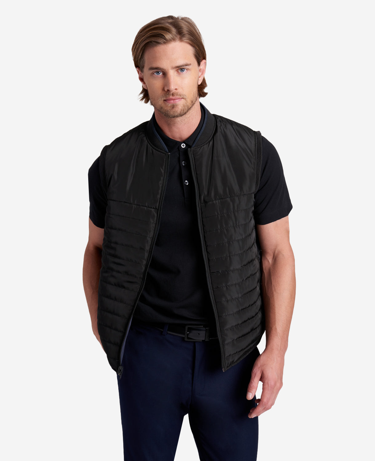 Kenneth Cole Reaction Clothing Reversible Vest gilet reversibile blu nero