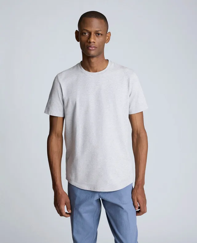 Kenneth Cole Reaction Clothing Performance Crew Neck T-Shirt maglietta grigio mélange elasticizzata
