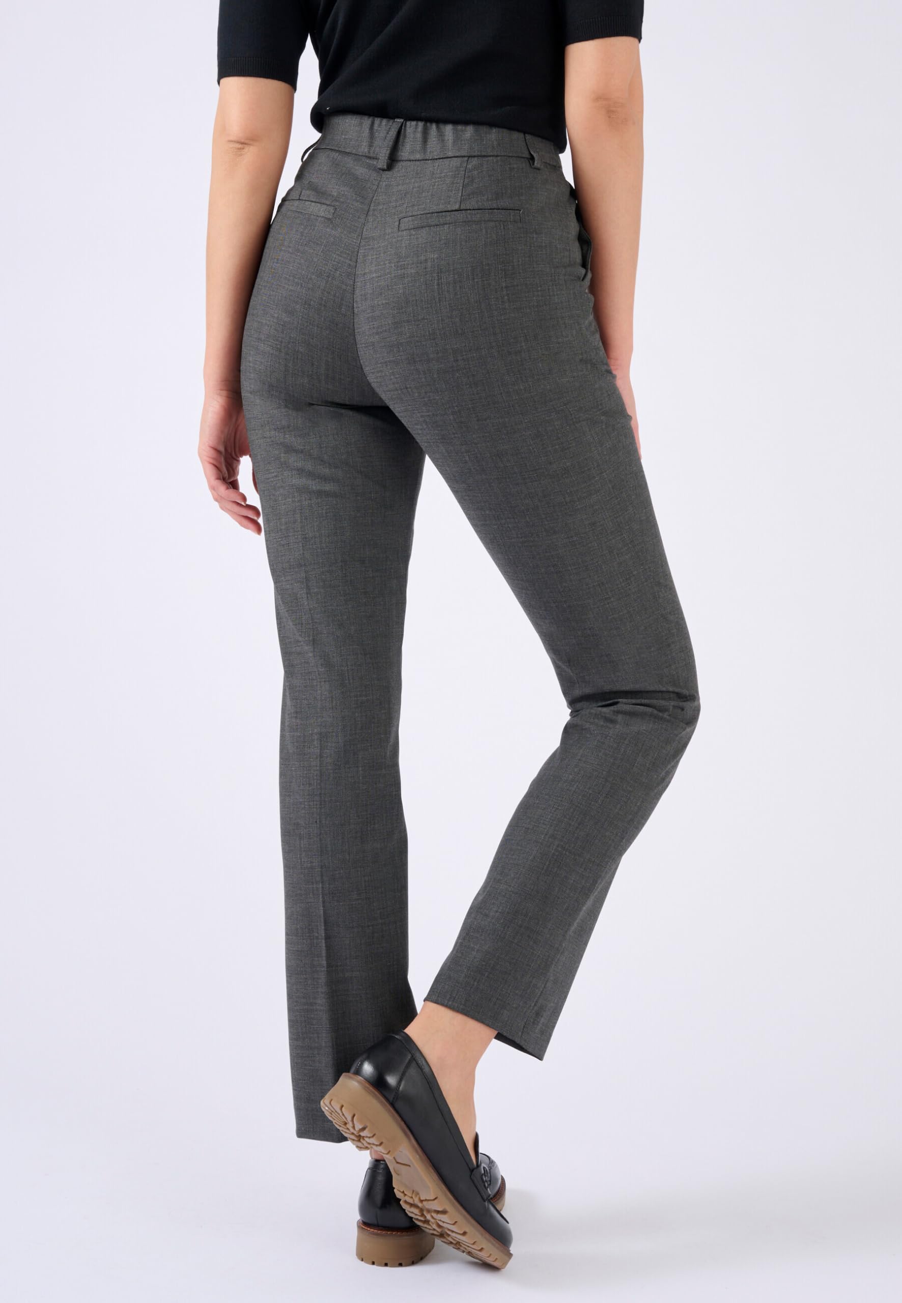 Damart Prêt-à-porter Pantaloni Sigaretta misto lana donna grigi
